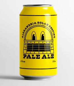 A custom-labelled Make My Beer pale ale given as a corporate client thank-you gift